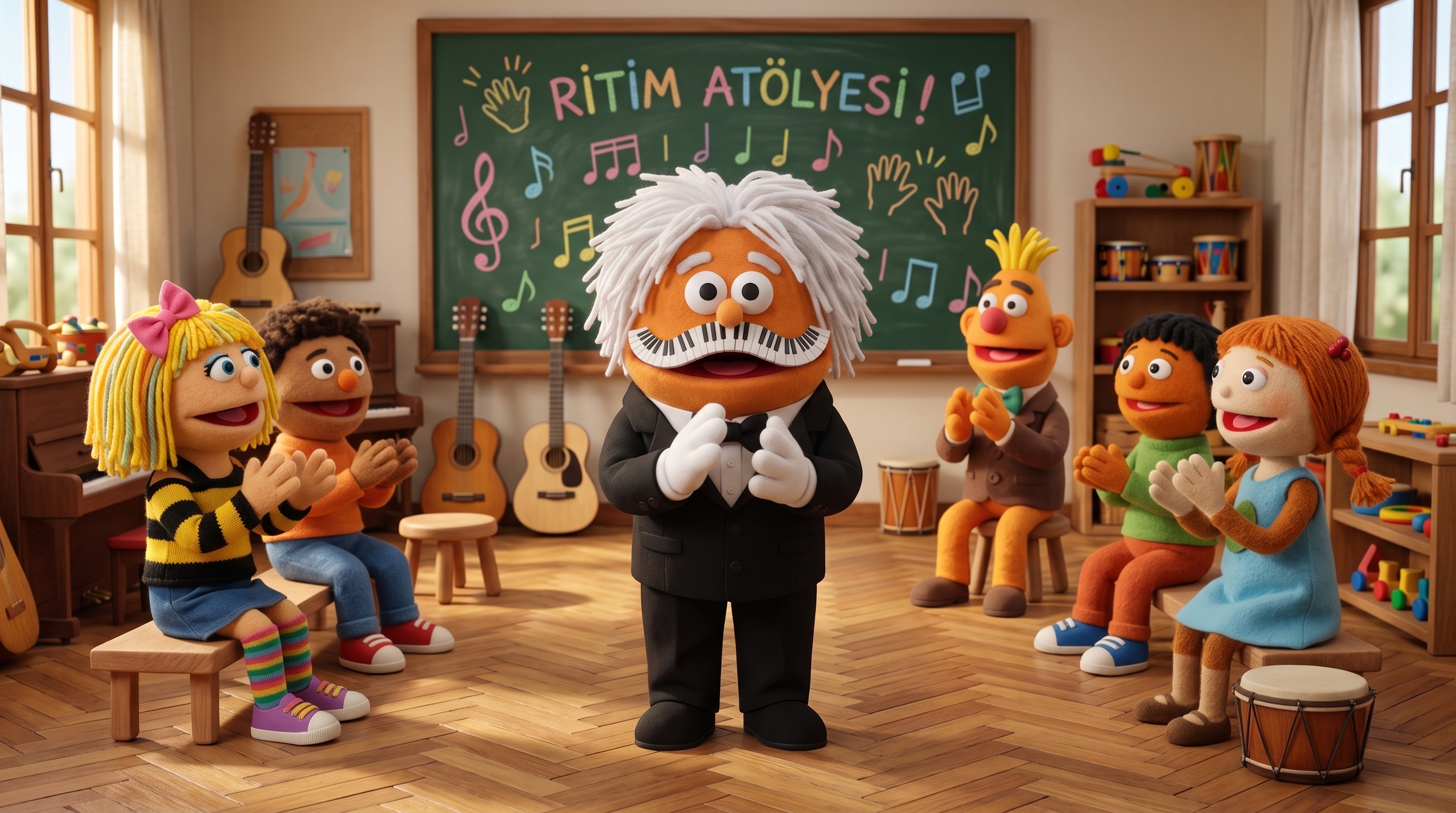 Arpej Sokağı Ritim ve Beden Perküsyonu Sahnesi